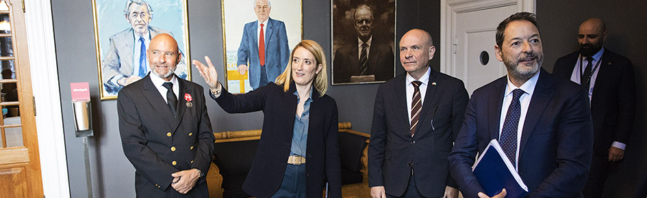The President of the European Parliament visited the Danish Parliament