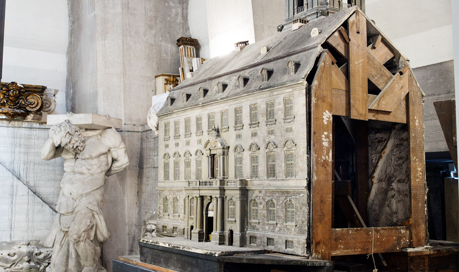 In the exhibition, there is a model of the third – and current – Christiansborg Palace.